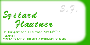 szilard flautner business card